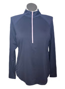 Jofit Navy Pullover w/ Pink Zipper Size XXL-1