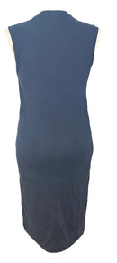Lole Mock Collar Sleeveless Navy Blue Aurora Midi Dress Size M MSP$110-4