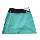 Annika by Cutter & Buck Aqua, Black & White Colorblock Skort Size S-1