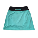 Annika by Cutter & Buck Aqua, Black & White Colorblock Skort Size S-2