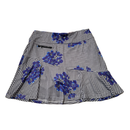 GGBlue Black Gingham & Royal Flower Skort Size S-2