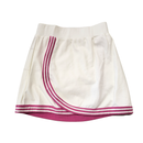 Barstool Golf White Skort w/ Magenta Athletic Stripes Size S-1