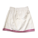 Barstool Golf White Skort w/ Magenta Athletic Stripes Size S-2