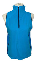 Kinona Turquoise & Blue Colorblock Funnel Top Size M-1