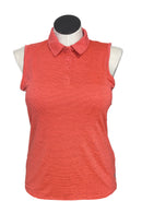 New Adidas Women's Space Dye Sleeveless Golf Polo MSP$50-3
