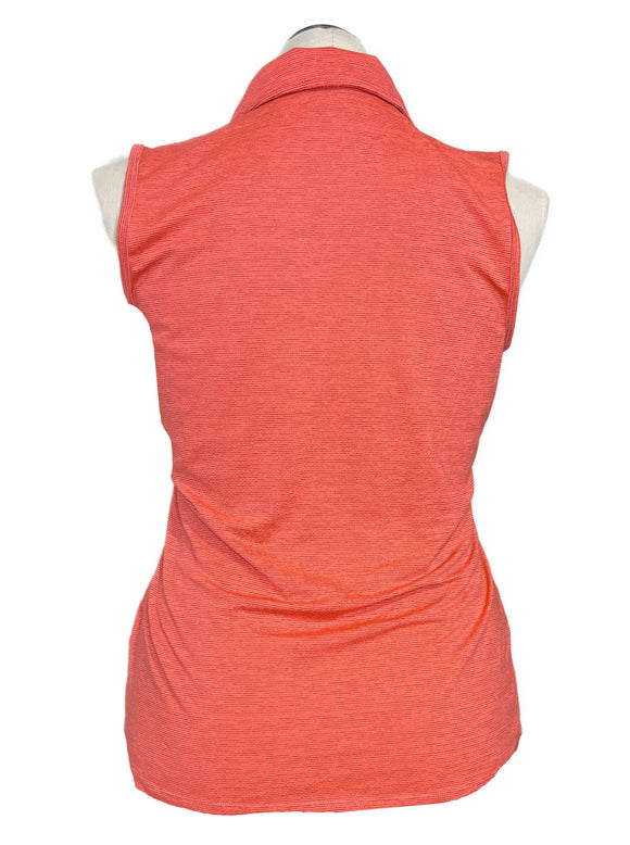 New Adidas Women's Space Dye Sleeveless Golf Polo MSP$50