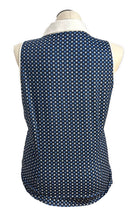 Belyn Key Navy Square Print Sleeveless Golf Polo Size XL-2