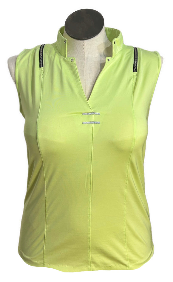 Jamie Sadock Neon Green Sleeveless Golf Top Size XL MSP$90