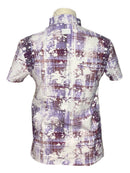 Foray Golf Women's White & Purple Print Short Sleeve Golf Polo Size XS MSP$120-2