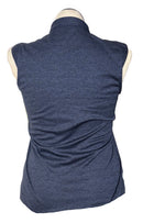 Greg Norman Navy Heather Sleeveless Mock Polo Size L-2