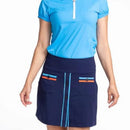 New Kinona Sport Navy Long Strides Golf Skort - Navy -Size L MSP$128-1