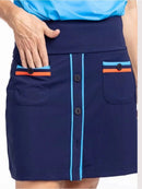 New Kinona Sport Navy Long Strides Golf Skort - Navy -Size L MSP$128-2