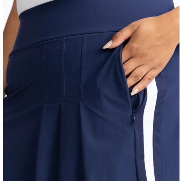New Kinona Sport Party Pleat Golf Skort - Navy - Size XXS MSP$128