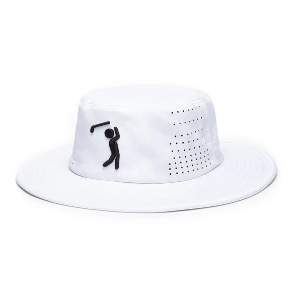 New Bogey Brothers Bogeyman White Bucket Hat S/M