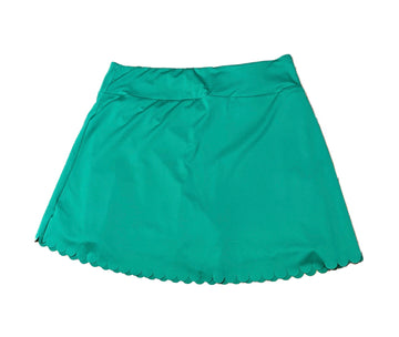 Crown & Ivy Kelly Green Scallop Skort Size XL - 0