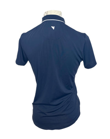 Macade Golf Navy Polo w/ White Trim Size S MSP$85 - 0