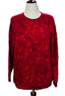 Athleta Women's Red Floral Crewneck Size S MSP$89-1