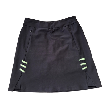 Tail Black Skort w/ Pale Green Lacing Accent Size 4