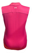 Under Armour Magenta Sleeveless Mock Top Size L-2