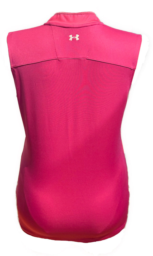 Under Armour Magenta Sleeveless Mock Top Size L
