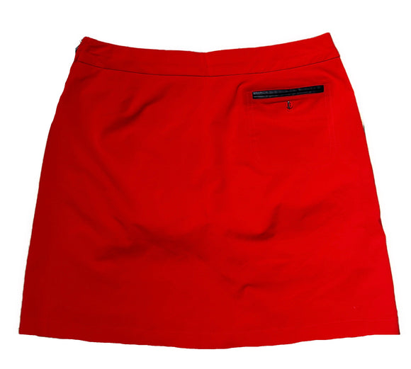 Jamie Sadock Women's Dark Orange Golf Skort Size 6