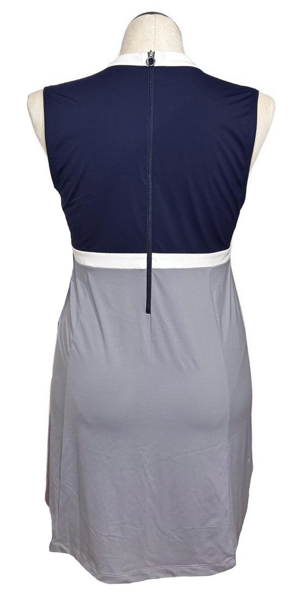 Kinona Navy, White & Gray Colorblock Dress MSP$159
