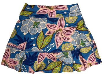 Dona Jo Multicolored Embroidery Floral Print Skort Size S MSP $82 - 0