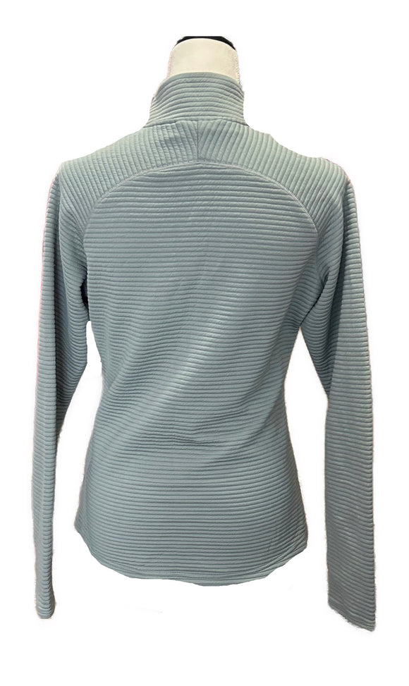 Women's Adidas Textured Gray Full-Zip Golf Jacket Size M