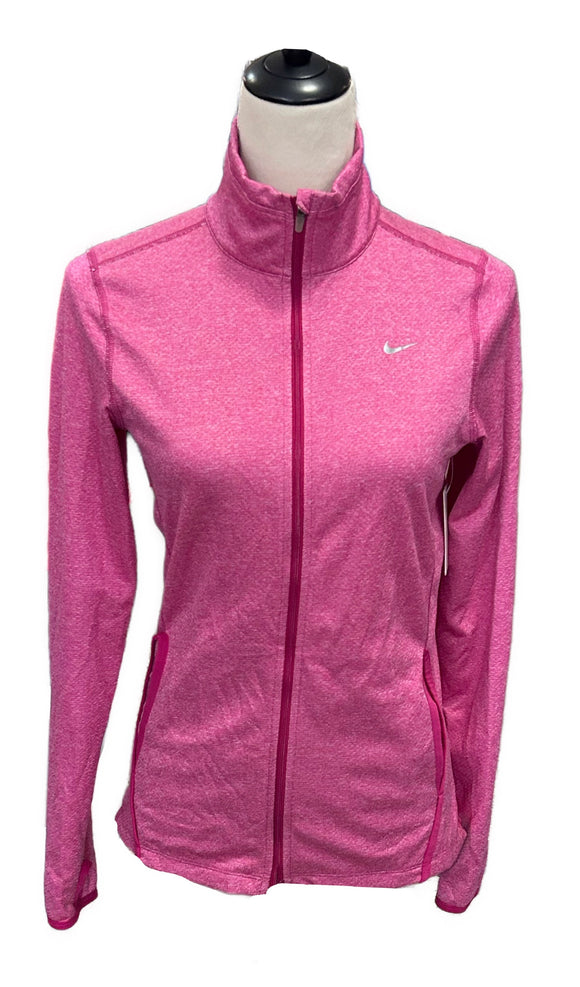 Women's Nike Dri-Fit Full-Zip Heather Magenta Running Jacket Size S