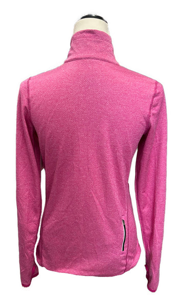 Women's Nike Dri-Fit Full-Zip Heather Magenta Running Jacket Size S - 0