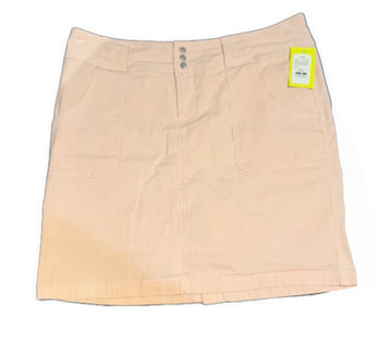 Jofit Orange & White Vertical Stripe Skort Size 10