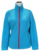 Spyder Women's Blue Waffleknit Full-zip Jacket w/Red Outlining Size L MSP$159-1