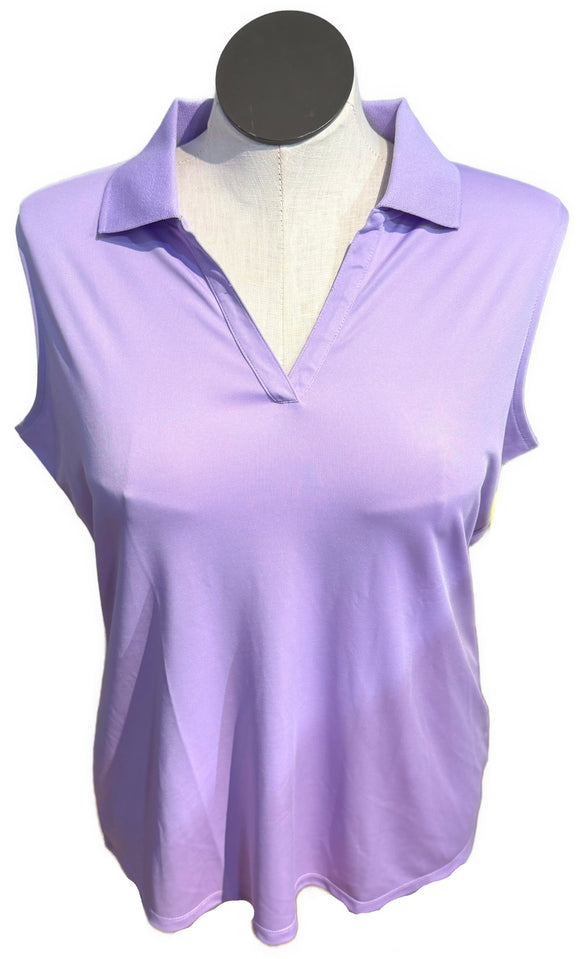 New Nancy Lopez Golf Women's Luster Sleeveless Polo Size 1X MSP$65