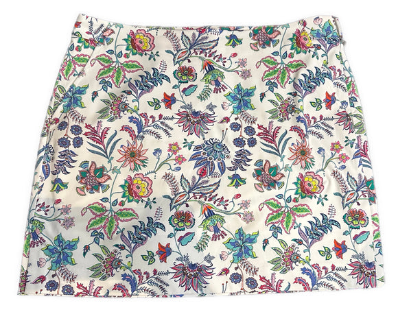 Polo Golf Ralph Lauren Women's White Floral Print Golf Skort Size 10