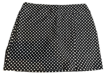 Tzu Tzu Women's Black & White Polka Dot Golf Skort Size L