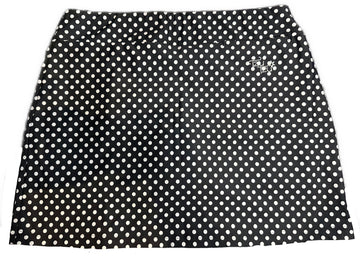 Tzu Tzu Women's Black & White Polka Dot Golf Skort Size L - 0