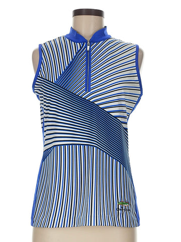 Tail Activewear Royal, White & Black Sleeveless Golf Top w/ Logo Size M