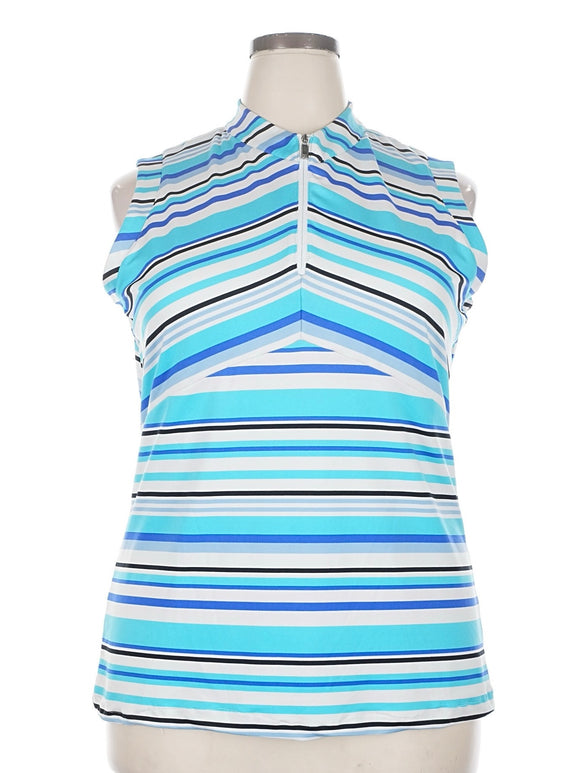 Tail Activewear Jackie Sleeveless Golf Top - Oceana Coast Size XXL MSP$93