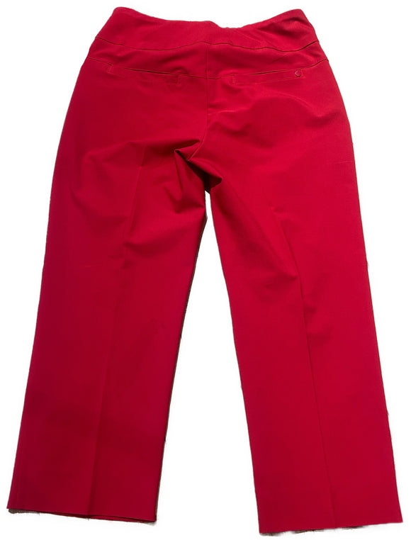 Tail Acrivewear Women's Red Mulligan Crop Pants Size 4 MSP$80