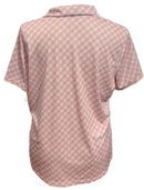 Nike Women's Pink & White Print Short Sleeve Golf Top Size XXL-2