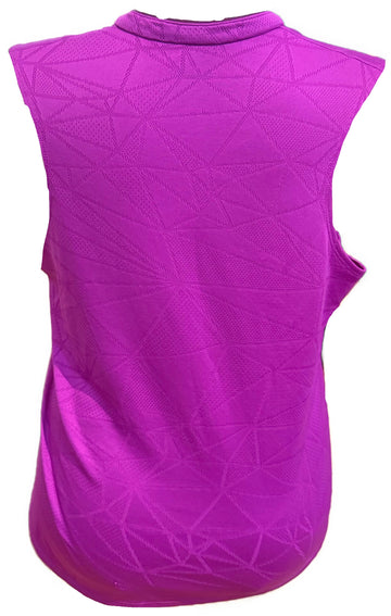 Nike Women's Purple Patterned Sleeveless Golf Top Size XL - 0