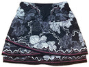 Lucky in Love Women's Black Golf Skort w/White Floral Accents Size S-2