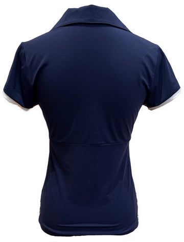 Kinona Navy Polo w/ White Trim Size XS - 0
