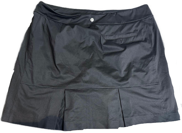 EP NY Women's Solid Black Golf Skort Size L
