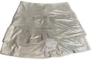 Lucky in Love Women's Silver Snakeskin Golf Skort Size M-2