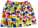 Ibkul Women's Yellow, Red, Green & Blue Print Golf Skort Size M-1