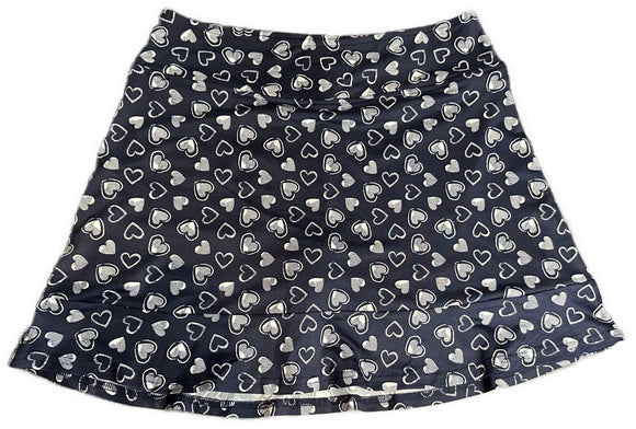 Golftini Women's Navy Crazy in Love Golf Skort Size M MSP$128