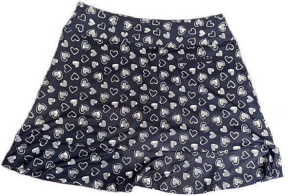 Golftini Women's Navy Crazy in Love Golf Skort Size M MSP$128