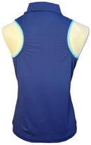 New EP NY Women's Sleeveless Racerback Polo - Inky Multi Size M-2