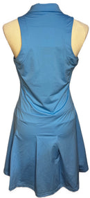 New Adidas Blue Sleeveless Pleated Golf Dress Size M MSP$120-5